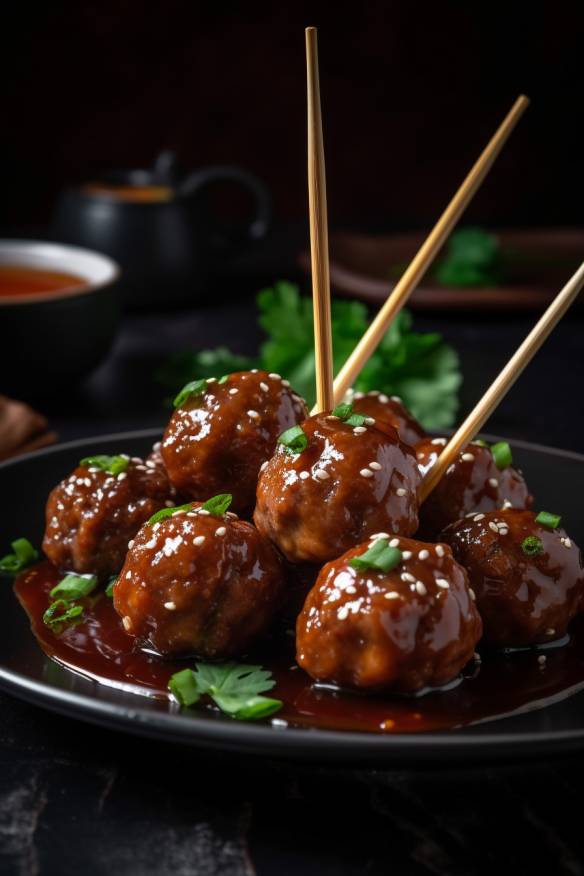 Asiatische Hackbällchen - leckeres Fleisch-Fingerfood