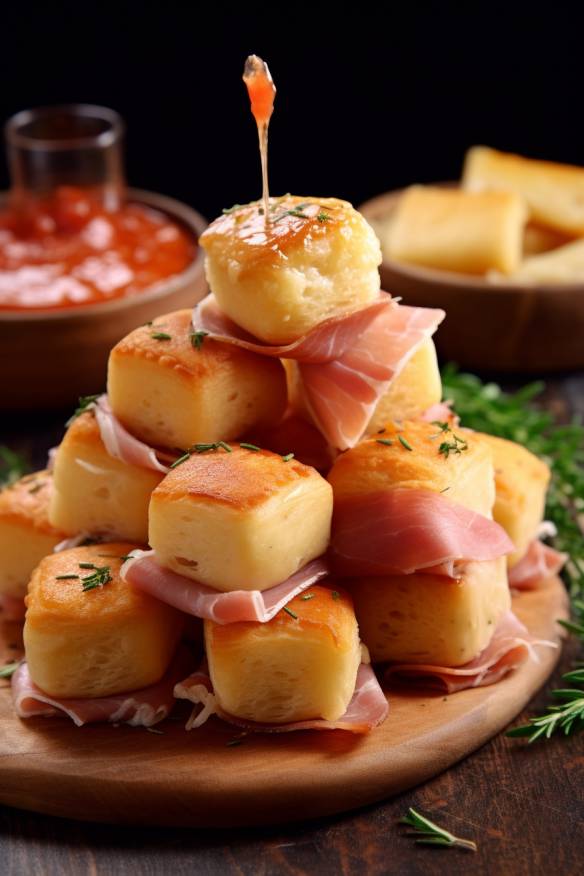 Käse-Schinken-Häppchen - Leckere Häppchen zum Abendbrot