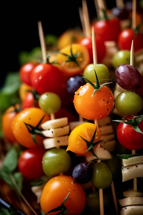 Bunte Gemüsespieße - Kindergeburtstag Fingerfood