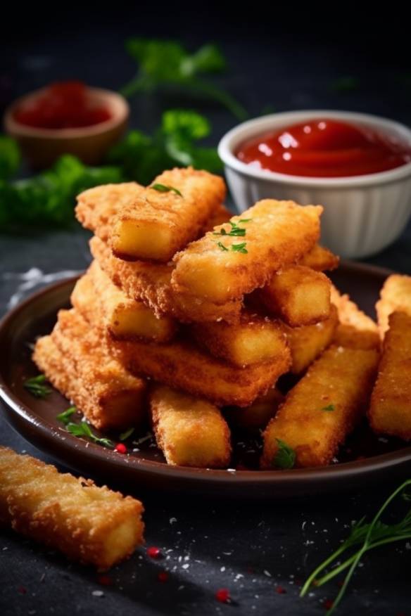 Knusprige Käsestangen - Schnelles und einfaches Fingerfood-Rezept