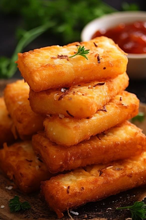 Knusprige Käsestangen - Einfaches und schnelles Fingerfood Rezept