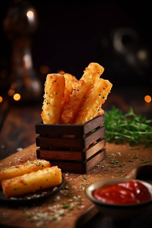 Knusprige Käsestangen - Herzhaftes Fingerfood