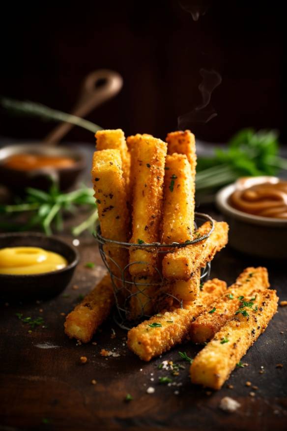 Knusprige Käsestangen - Herzhaftes Fingerfood