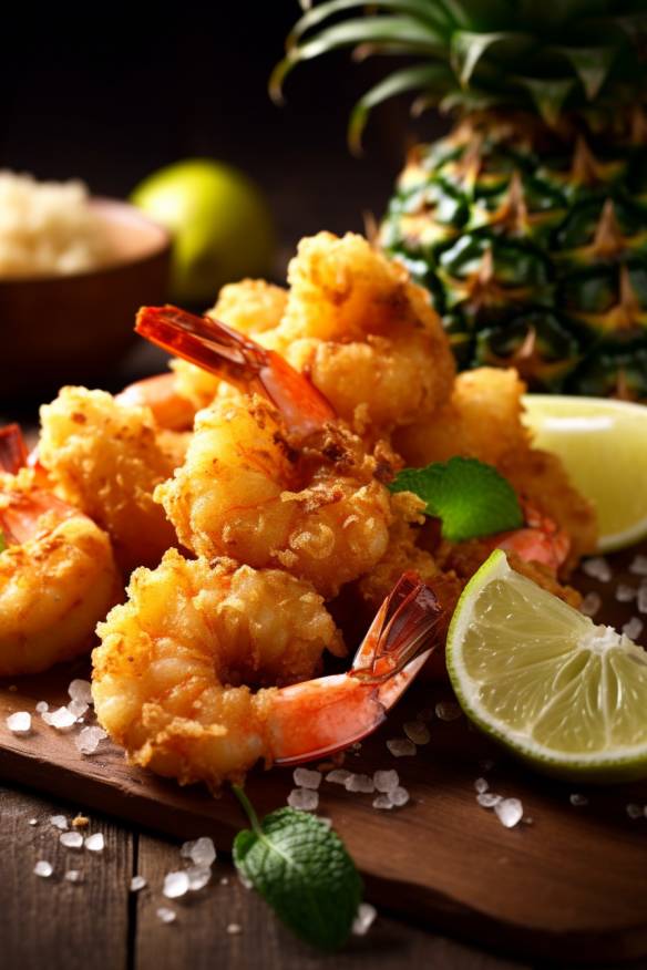 Karibisches Fingerfood - Kokos-Shrimps mit Ananas-Salsa