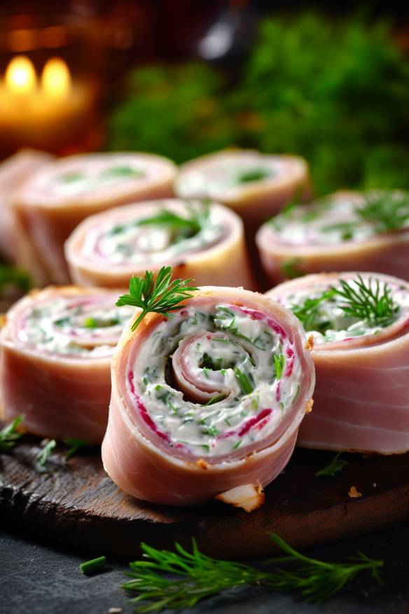 Schinkenröllchen - Leckeres Fingerfood mit Schinken