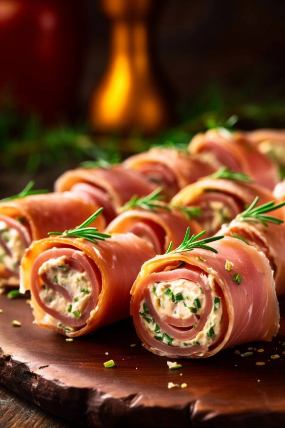 Schinkenröllchen - Leckeres Fingerfood mit Schinken