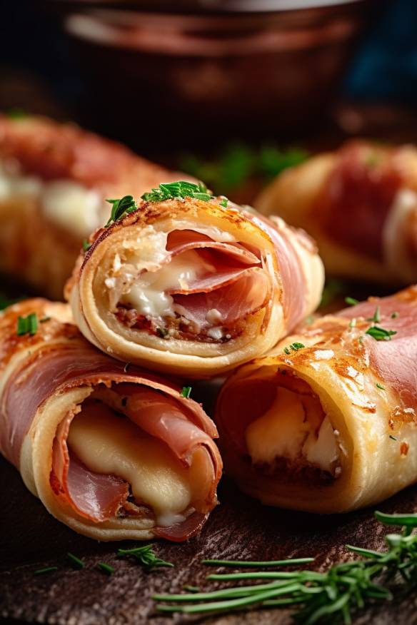Schinkenröllchen - Leckeres Fingerfood mit Schinken