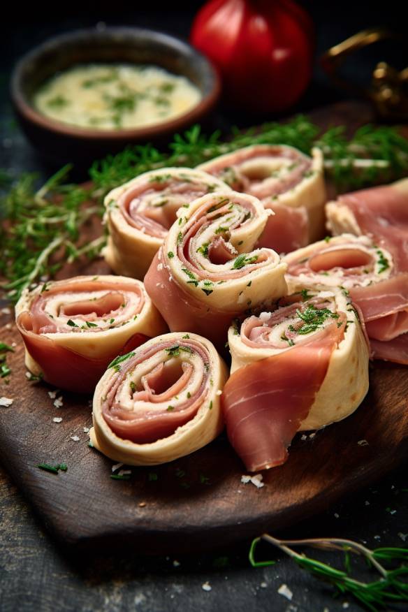 Schinkenröllchen - Leckeres Fingerfood mit Schinken