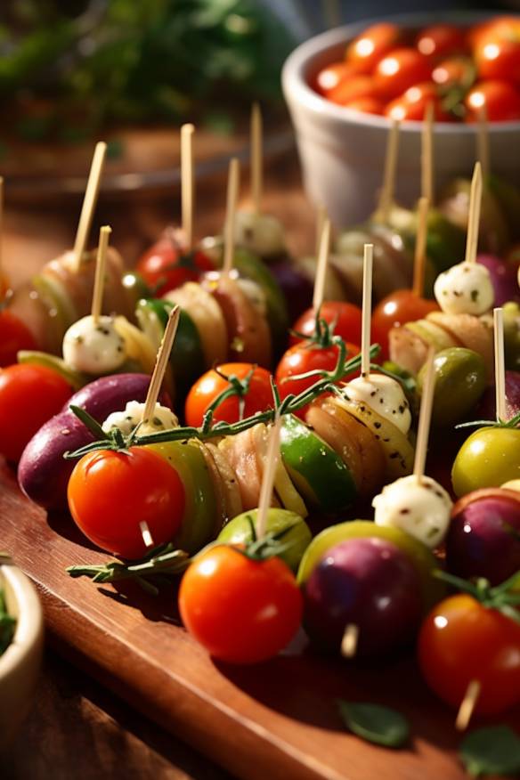 Mediterrane Gemüsesticks - Buffet Fingerfood kalt