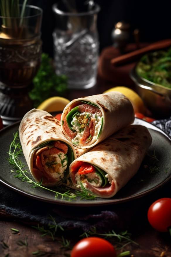 Mediterrane Wraps - Leckeres Fingerfood für jede Party