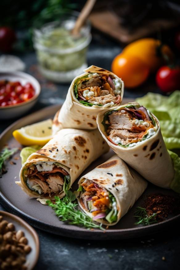 Mediterrane Wraps - Leckeres Fingerfood für jede Party