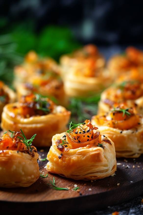 Mini-Pasteten mit Hähnchen und Gemüse - Perfektes Fingerfood für Partys