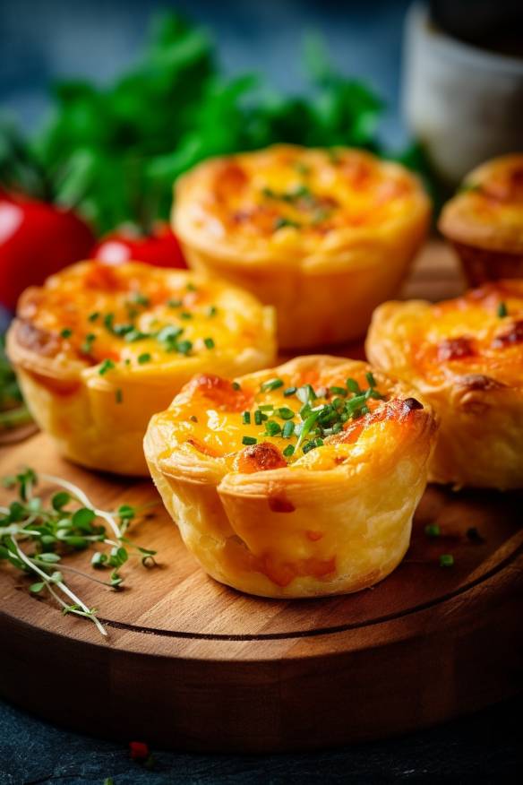 Mini Quiches - Fingerfood, das sich perfekt einen Tag vorher zubereiten ...