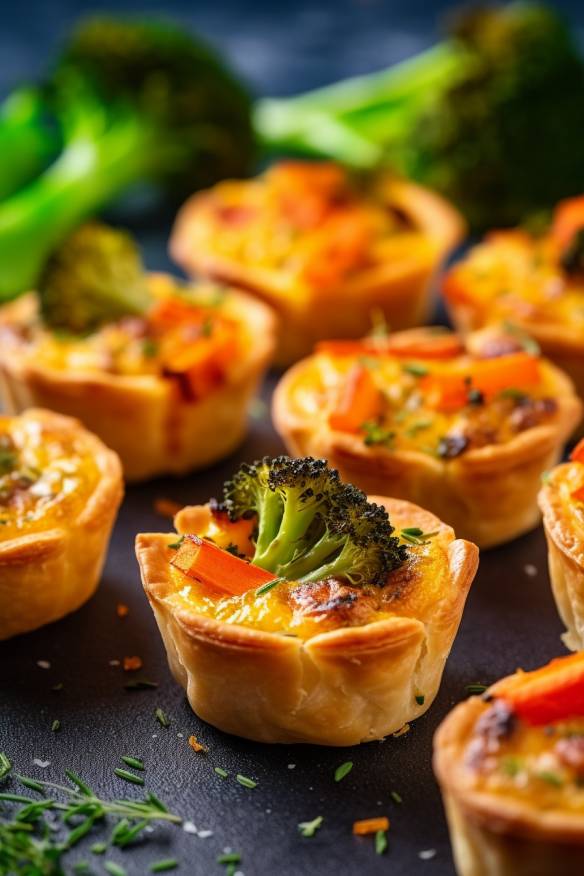 Mini Quiches - Fingerfood, das sich perfekt einen Tag vorher zubereiten ...