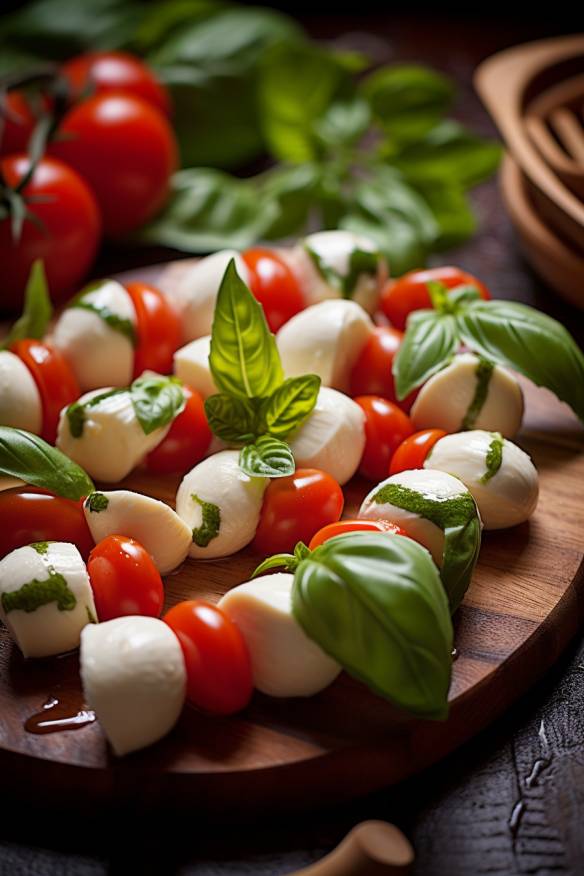 Mozzarella-Häppchen mit Tomaten und Basilikum - Ein schnelles und ...