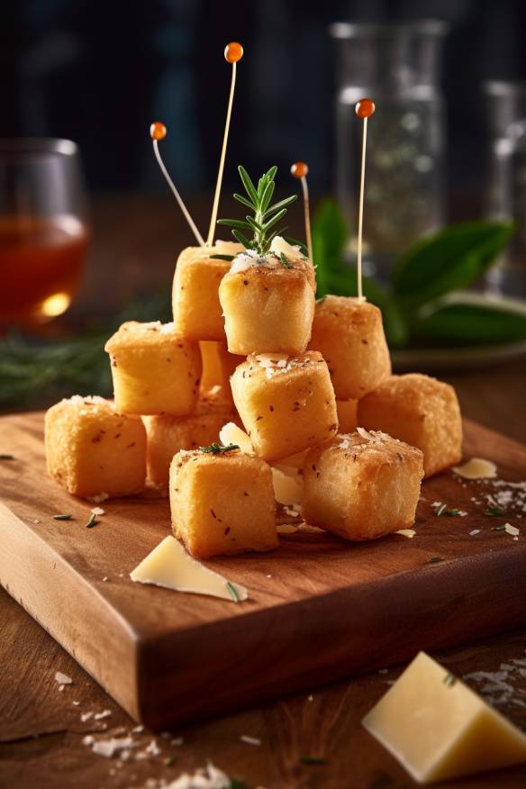 Knusprige Parmesan-Kekse - Salzige Häppchen zum Aperitif
