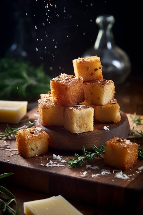 Knusprige Parmesan-Kekse - Salzige Häppchen zum Aperitif