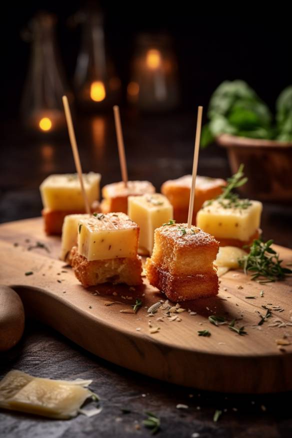 Knusprige Parmesan-Kekse - Salzige Häppchen zum Aperitif