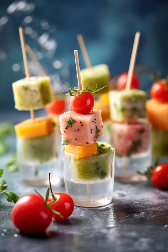 Erfrischende Sommer-Snacks - Leckeres Fingerfood für heiße Tage.