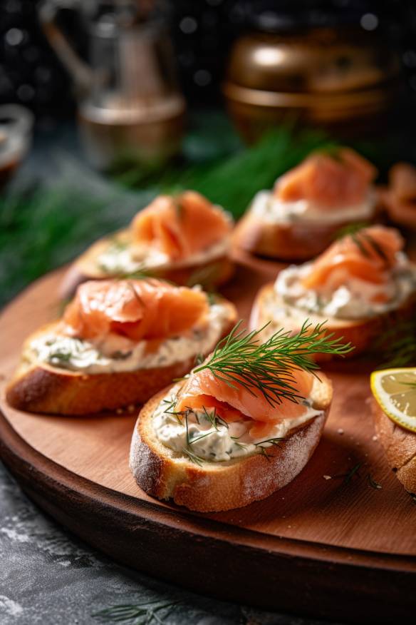 Lachs-Crostini - Perfekte Häppchen zu Sekt