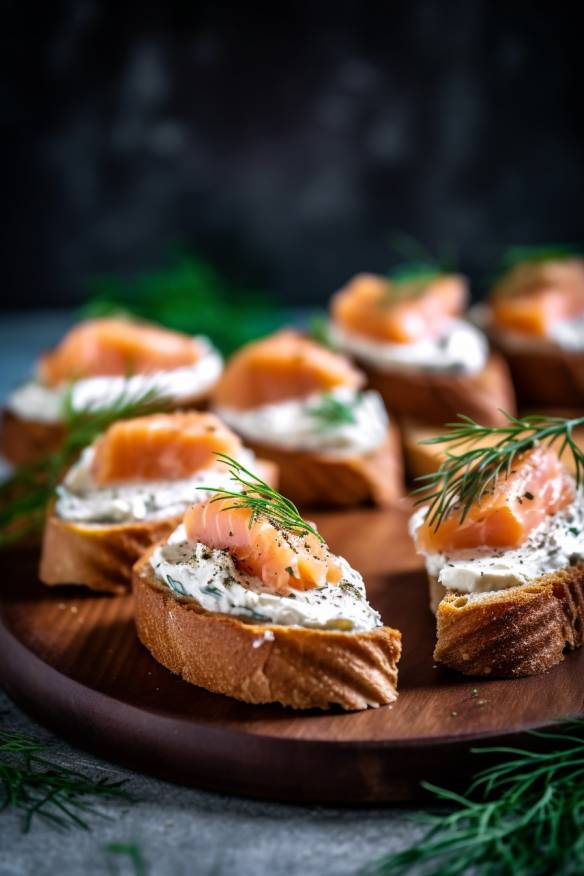 Lachs-Crostini - Perfekte Häppchen zu Sekt
