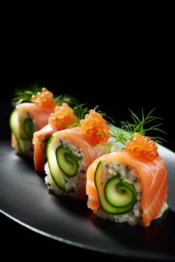 Lachsröllchen - Fingerfood mit Lachs