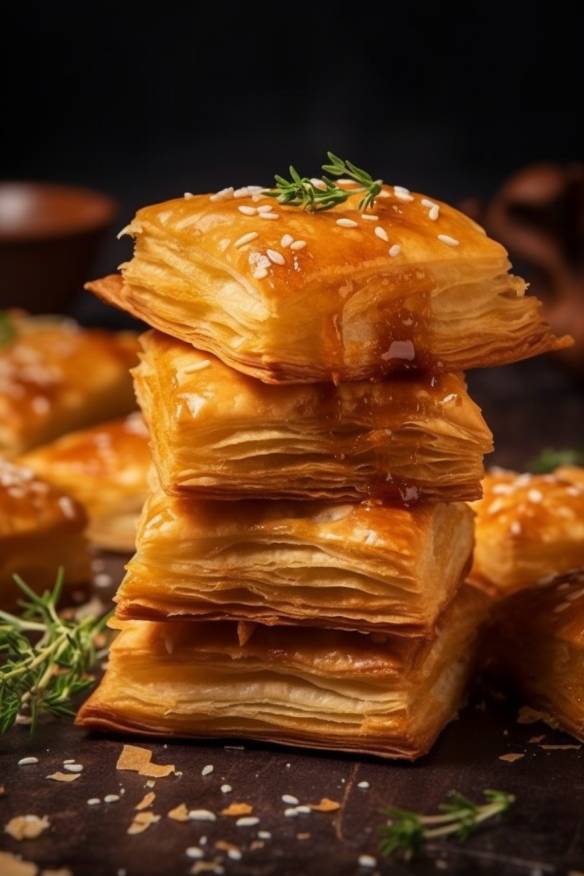 Herzhafter Blätterteig-Snack