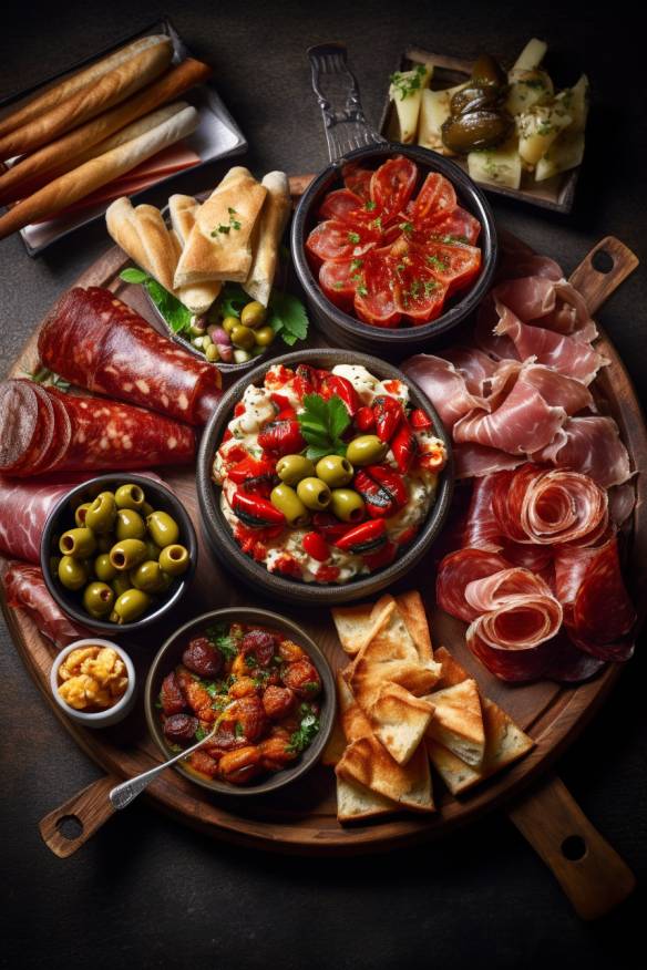 Spanische Tapas-Platte