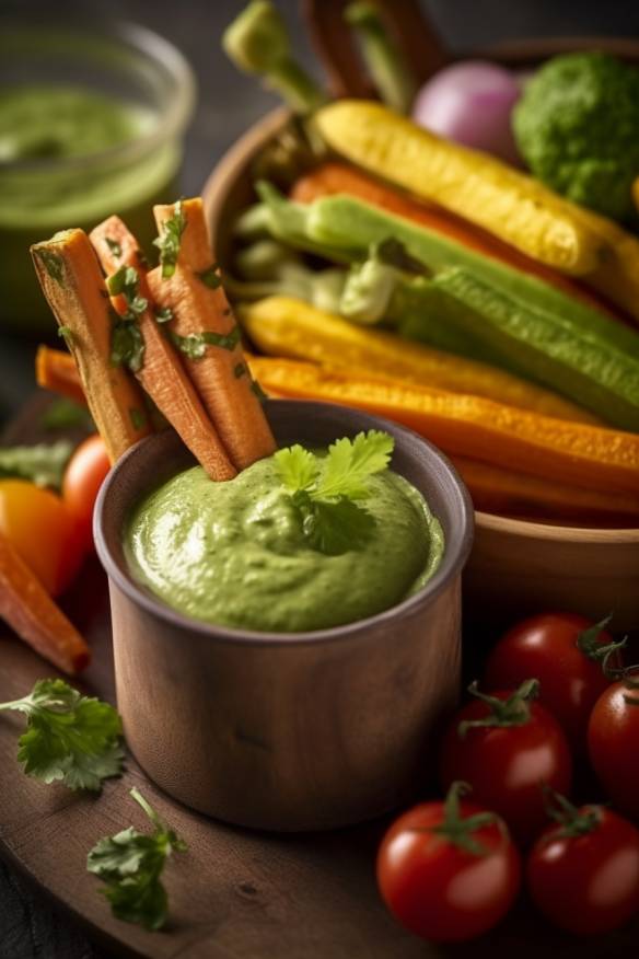 Sommerliche Gemüsesticks mit Avocado-Dip - Perfektes Fingerfood für die ...