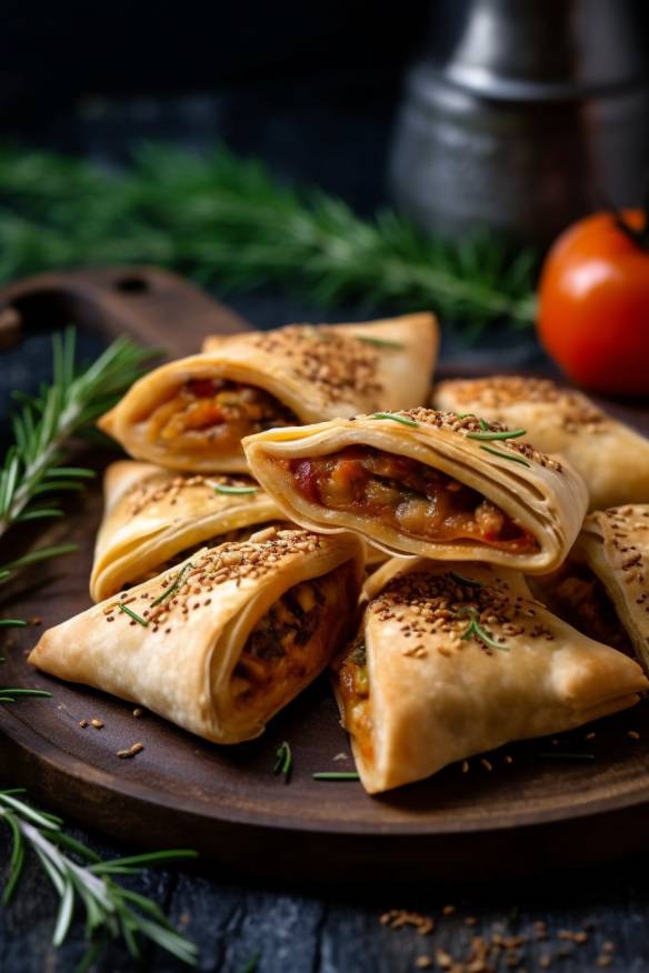Vegane Gemüse-Päckchen - Fingerfood zum Mitnehmen kalt
