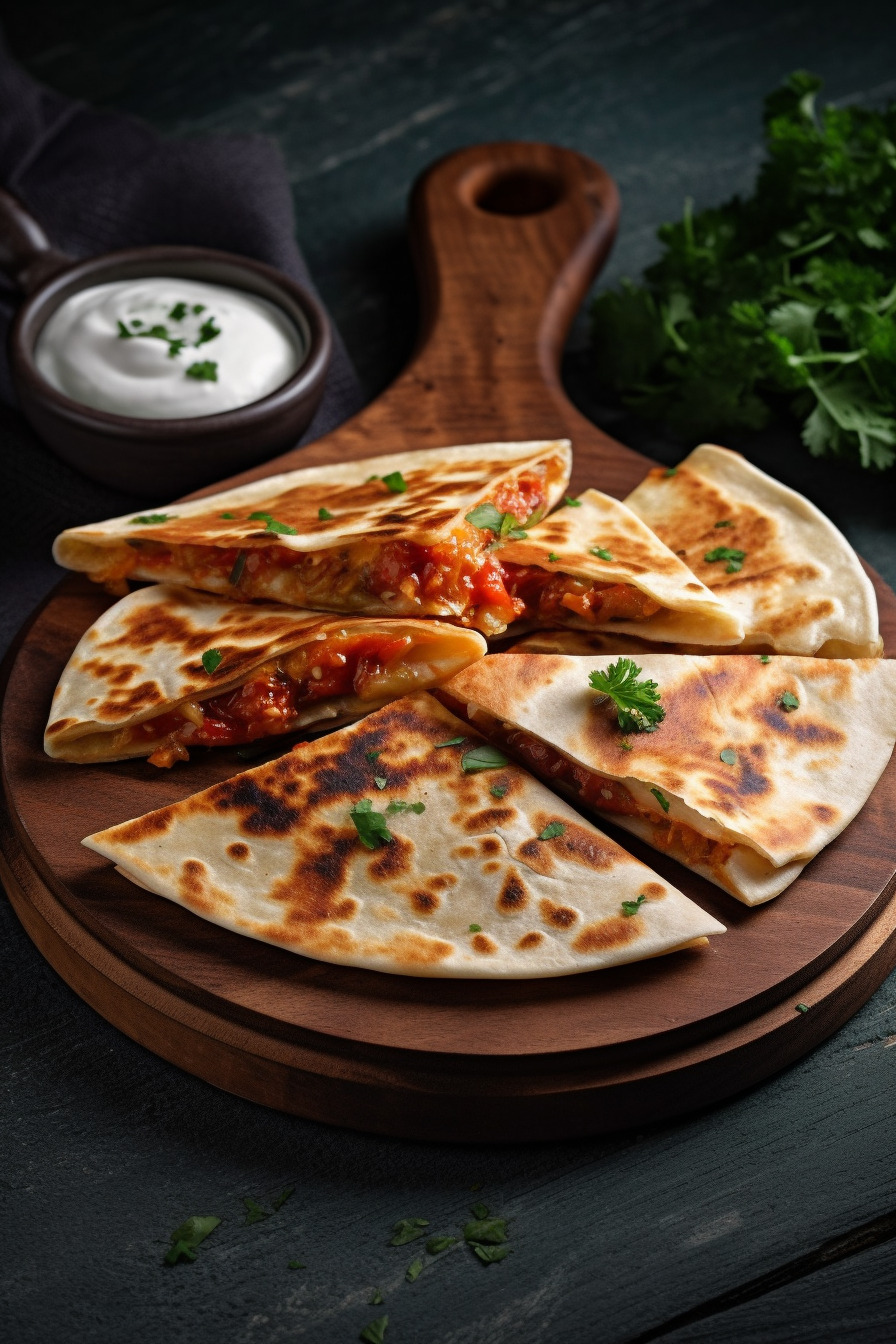 Vegetarische Quesadillas - Mexikanisches Fingerfood