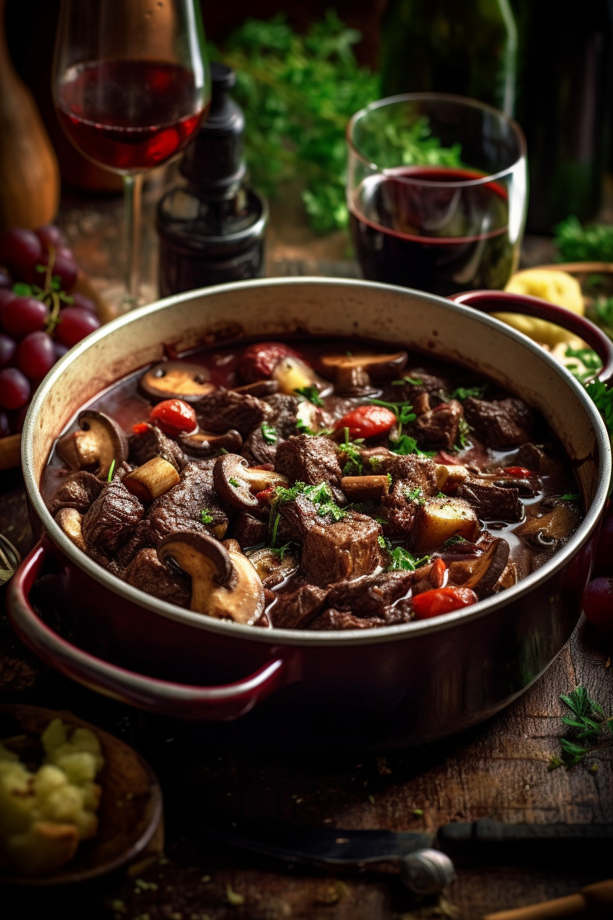 Rehgulasch mit Rotwein und Pilzen - Ein herzhaftes Wildgericht für ...