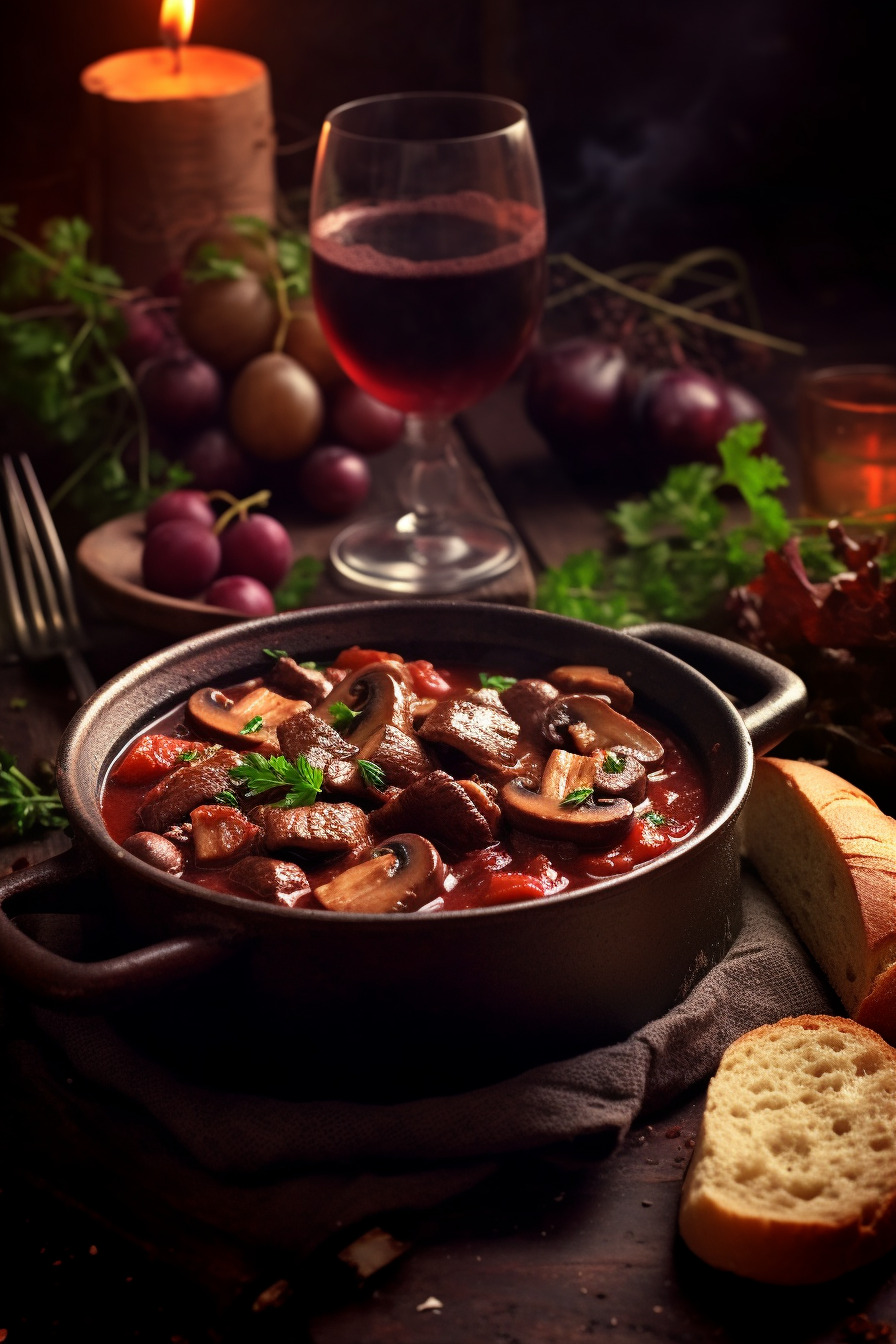 Rehgulasch mit Rotwein und Pilzen - Ein herzhaftes Wildgericht für ...