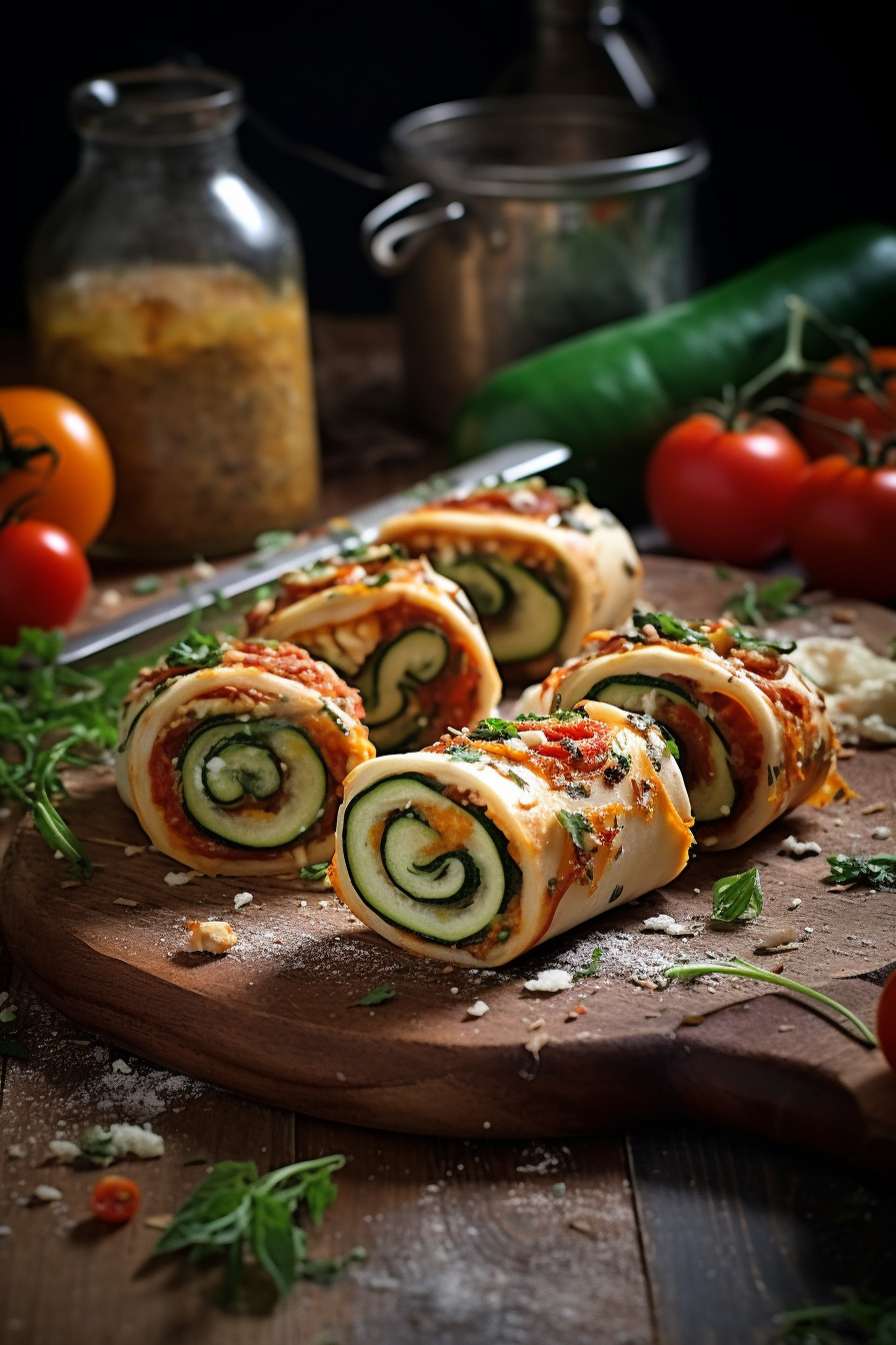 Zucchini-Feta-Röllchen - Leckeres Fingerfood für Diabetiker
