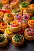 Bunte Gemüsebrötchen - Das perfekte Fingerfood für den Kindergeburtstag