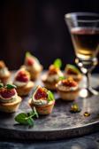 Mini-Häppchen mit Ziegenkäse und Feigen